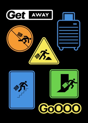 AWAY Get Away Batch 1 Stickers 01