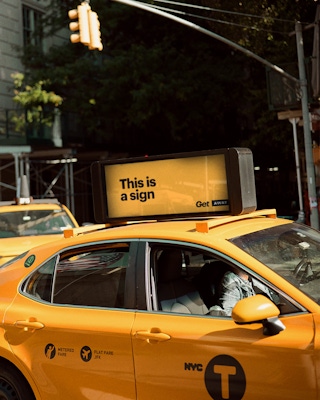 AWAY Taxi Sign d