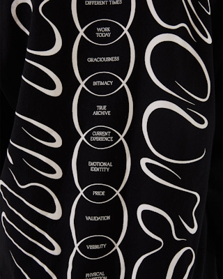 SOW Plus x AWAKE COMBO Black Shirt Closeup 2