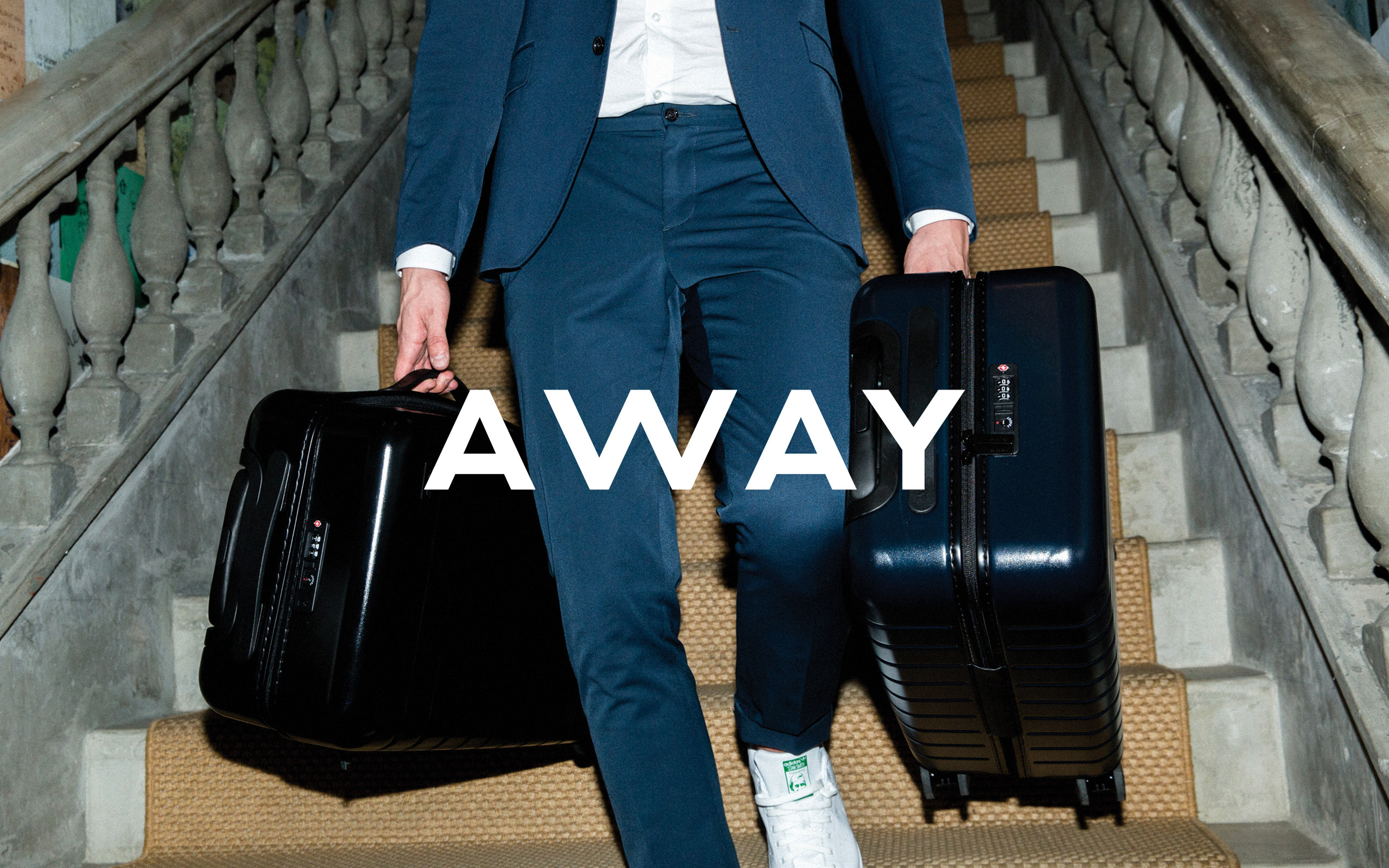 away brand luggage